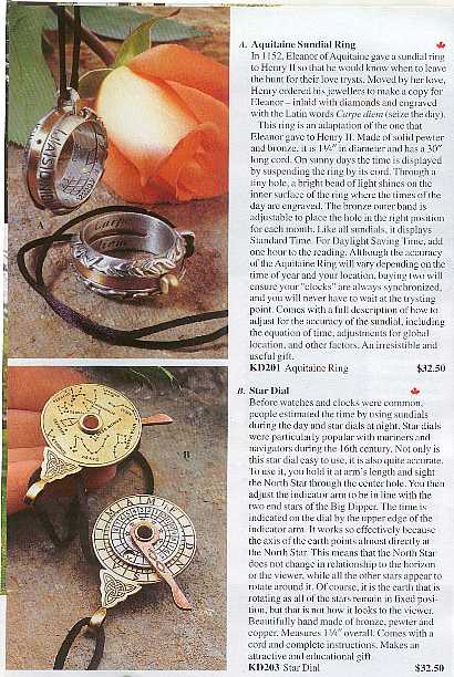 sundial rings