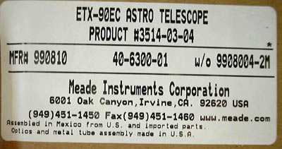 ETX label