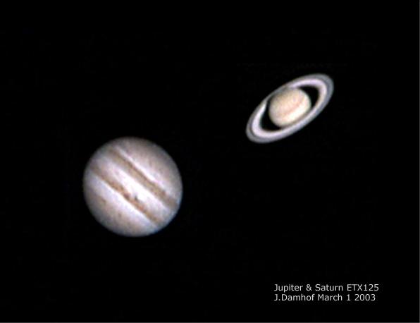 Jupiter, Saturn