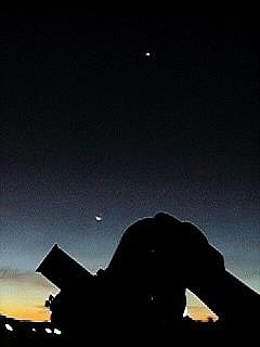 Image: Crescent Moon, Venus, and ETX