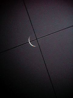 Image: Crescent Moon through ETX viewfinder